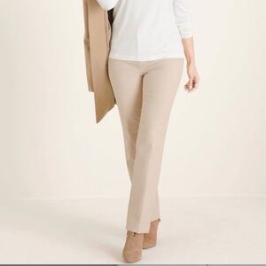 Chico’s fabulously slimming trouser pants slim straight 1 short / medium 8 work